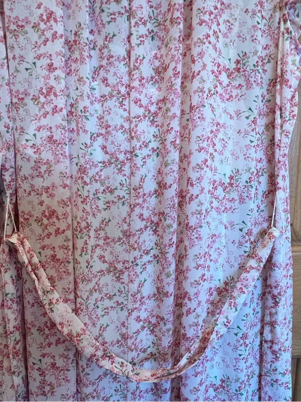 Emma & Michele Pink Floral Ruffled Maxi Dress - Picture 11 of 14